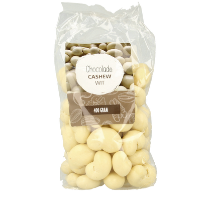 MijnNatuurwinkel Chocolade cashew noten wit 400 Gram