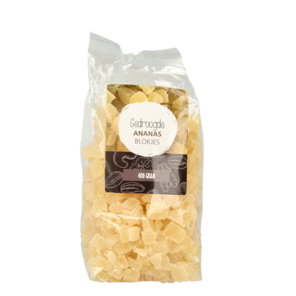 MijnNatuurwinkel Ananas blokjes 400 Gram