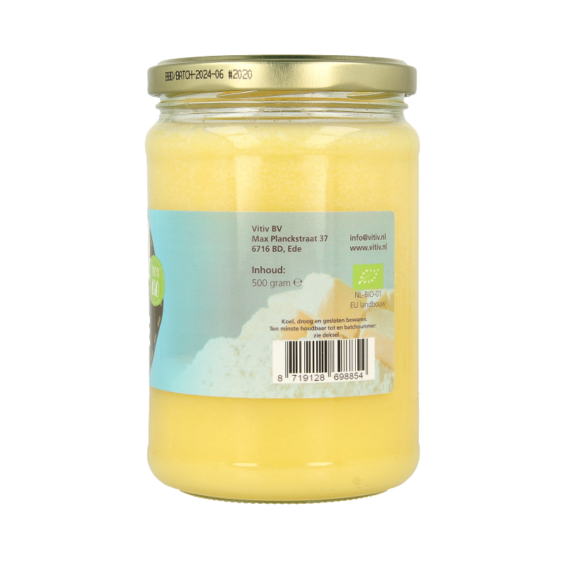 Vitiv Ghee geklaarde boter bio 500 Gram