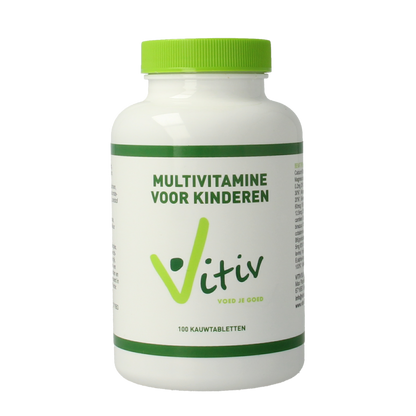 Vitiv Multivitamine voor kinderen 100.00 Kauwtabletten