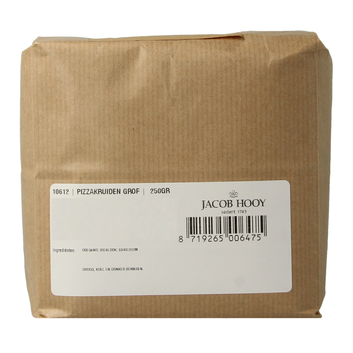 Jacob Hooy Pizzakruiden  250.00 Gram