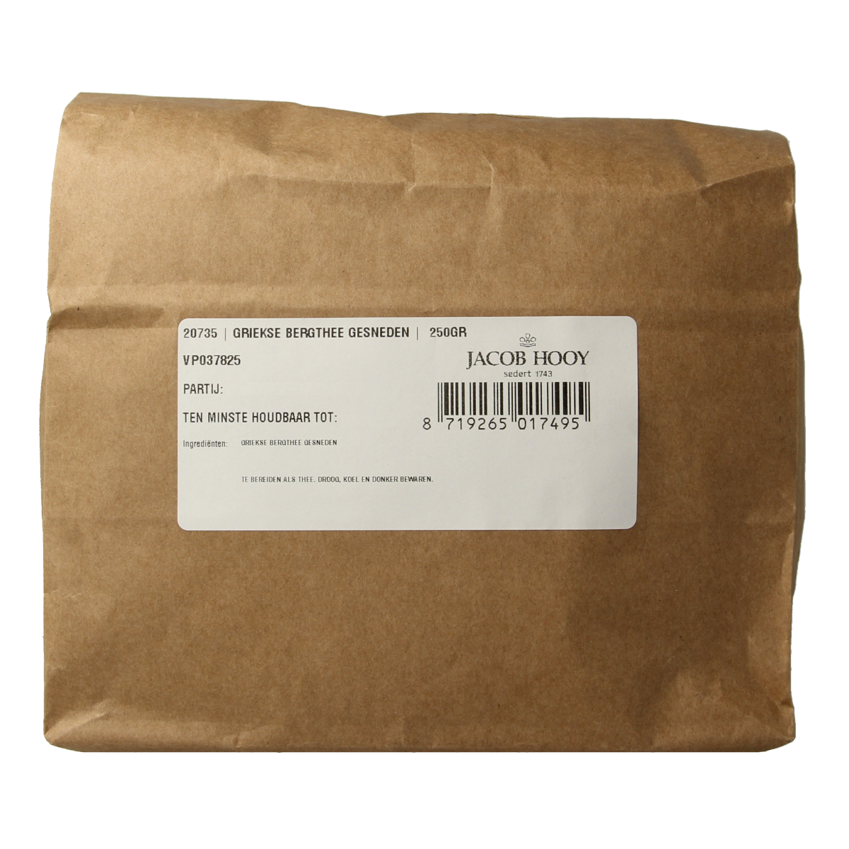 Jacob Hooy Griekse bergthee 250.00 Gram
