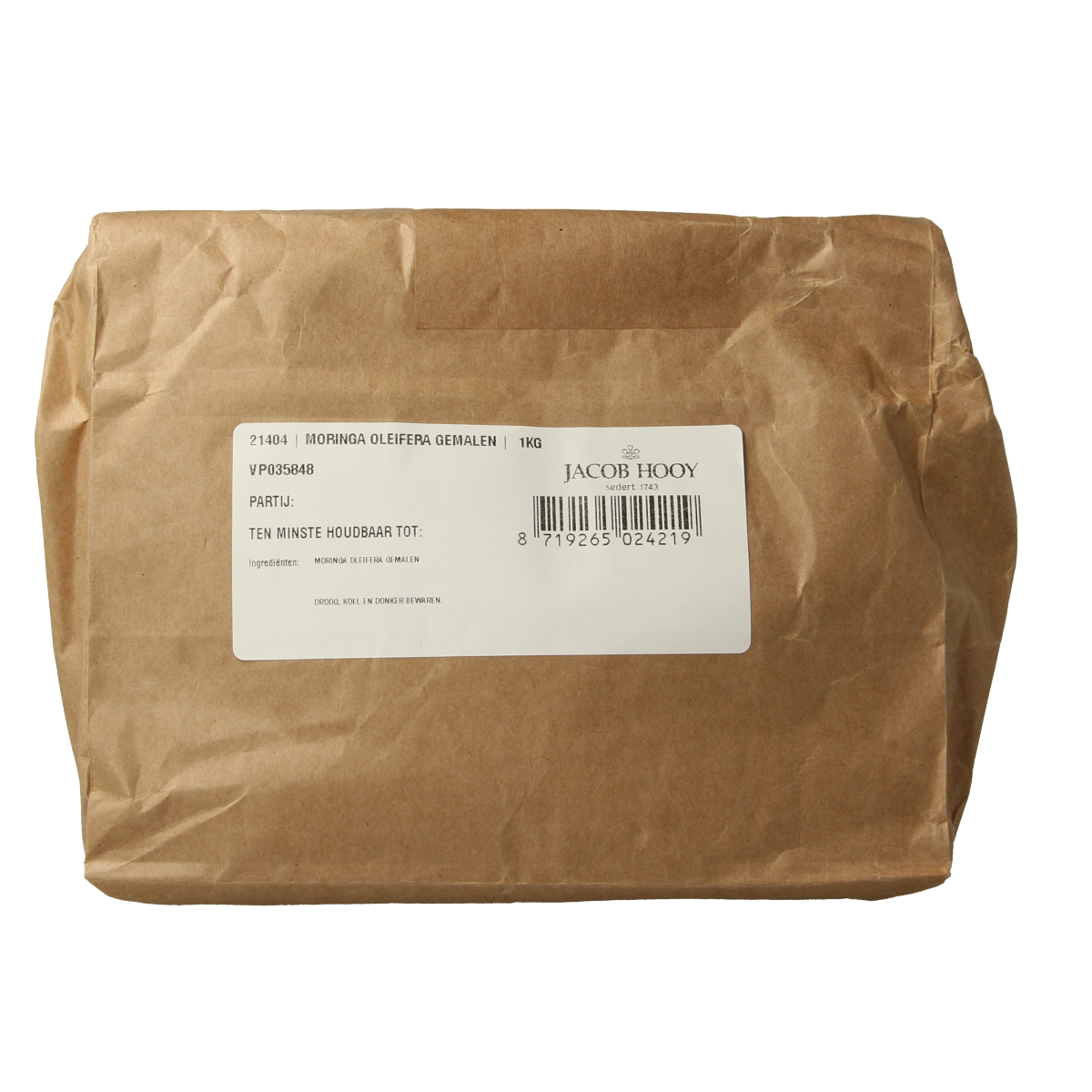 Jacob Hooy Moringa oleifera gemalen 1.00 Kilogram