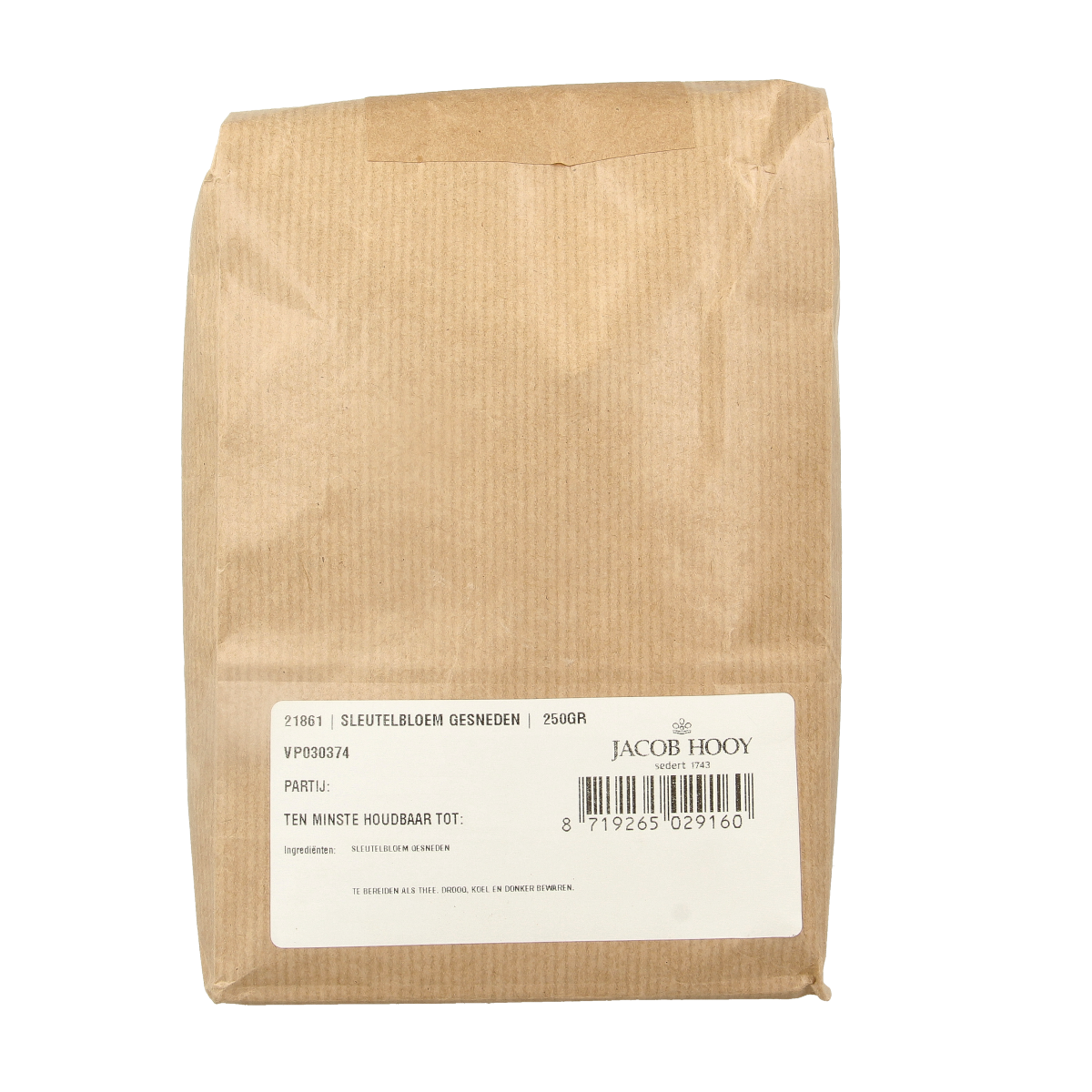 Jacob Hooy Sleutelbloemen gesneden 250.00 Gram