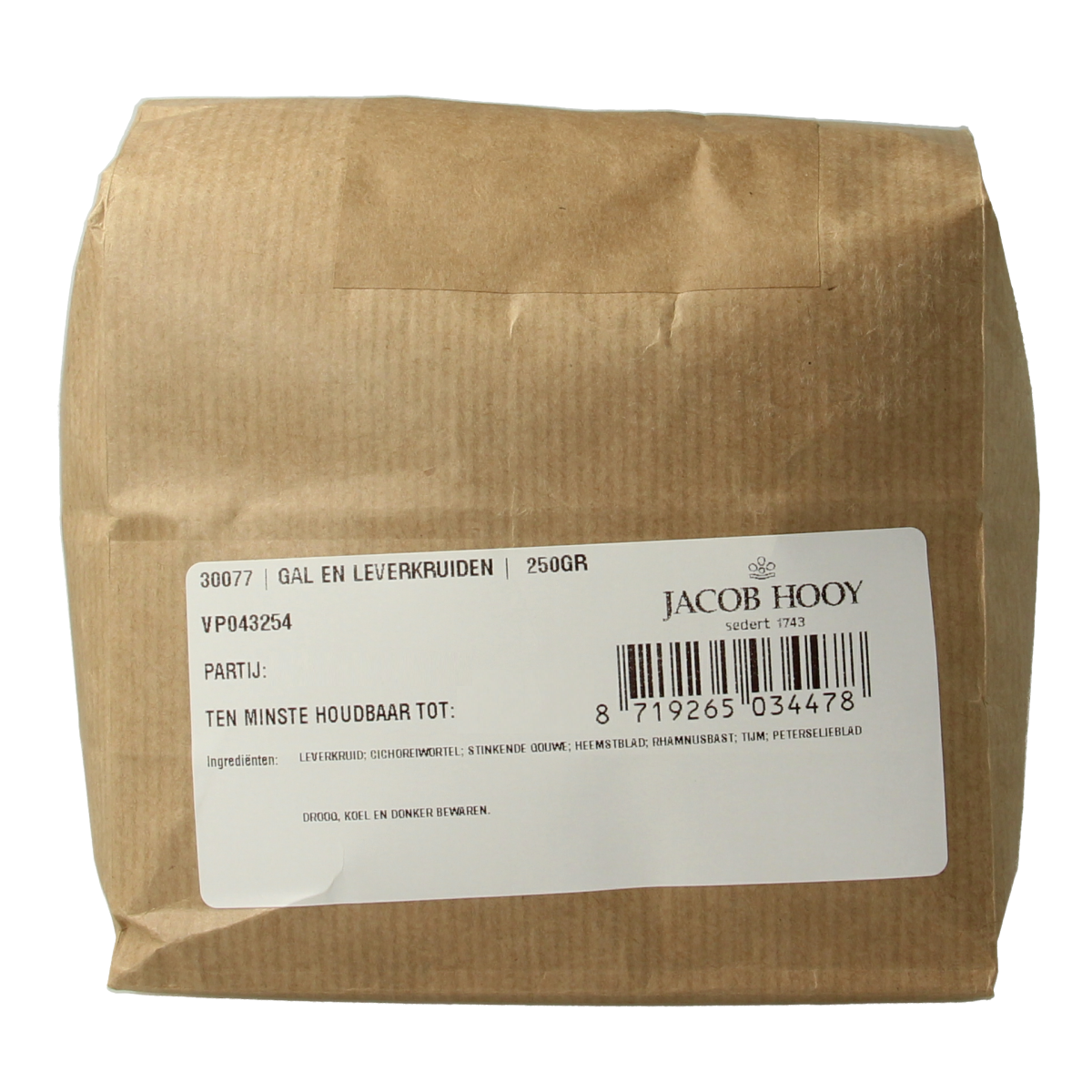 Jacob Hooy Gal en leverkruiden 250.00 Gram