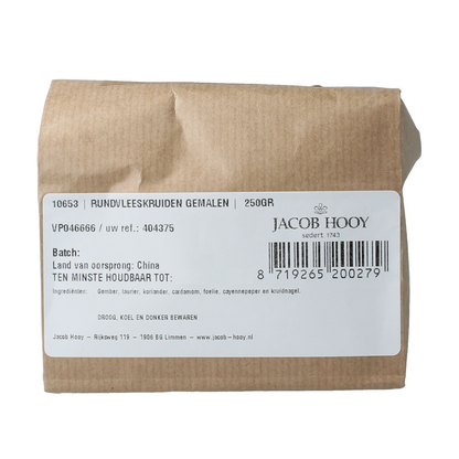 Jacob Hooy Rundvleeskruiden gemalen 250.00 Gram