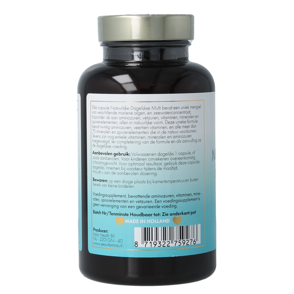 Sea Vitamins Multivitamine mineralen 90.00 Vegetarische capsules