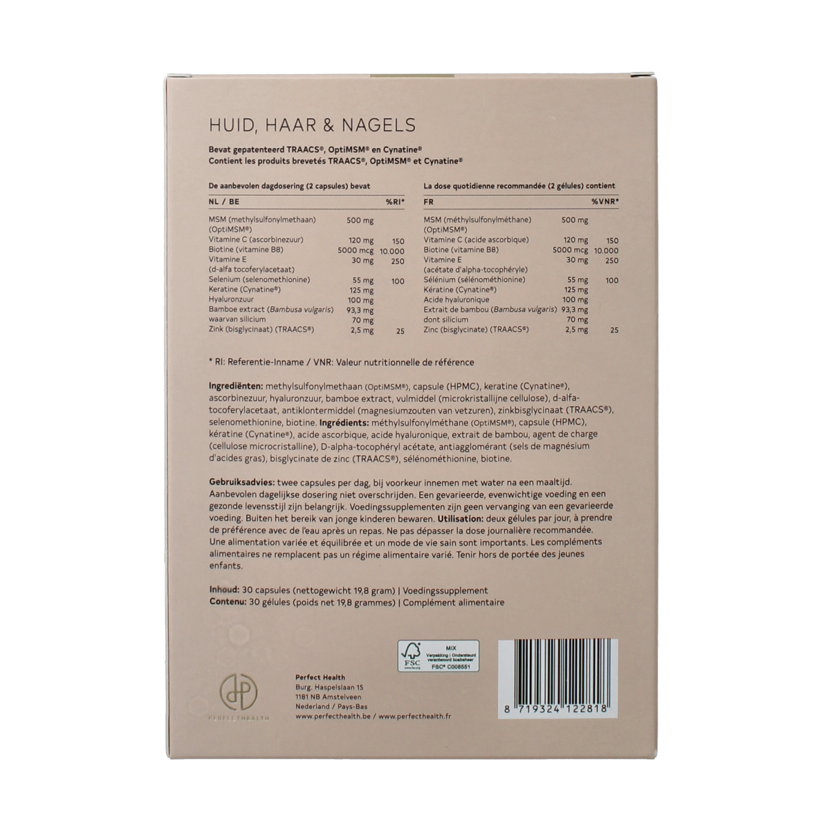 Perfect Health Huid haar & nagels 30.00 Capsules