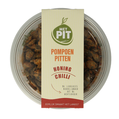 Met PIT Pompoenpitten honing chili 150.00 Gram