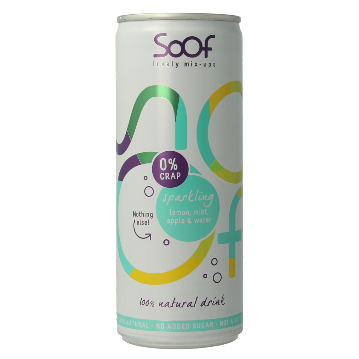 Soof Drinks Sparkling citroen munt & appel 250.00 Milliliter