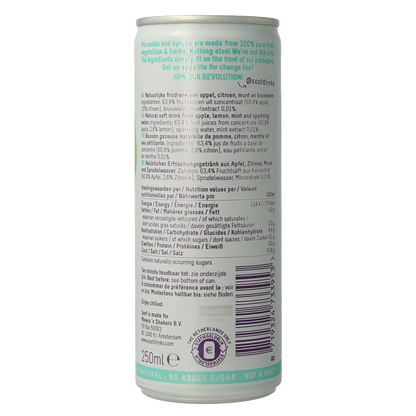Soof Drinks Sparkling citroen munt & appel 250.00 Milliliter