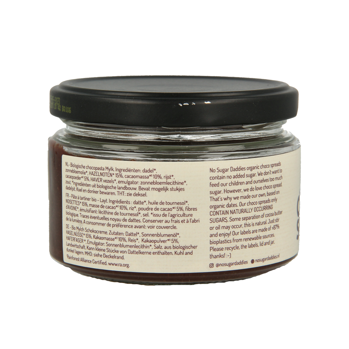 No Sugar Daddies Chocopasta mylk bio 200.00 Gram