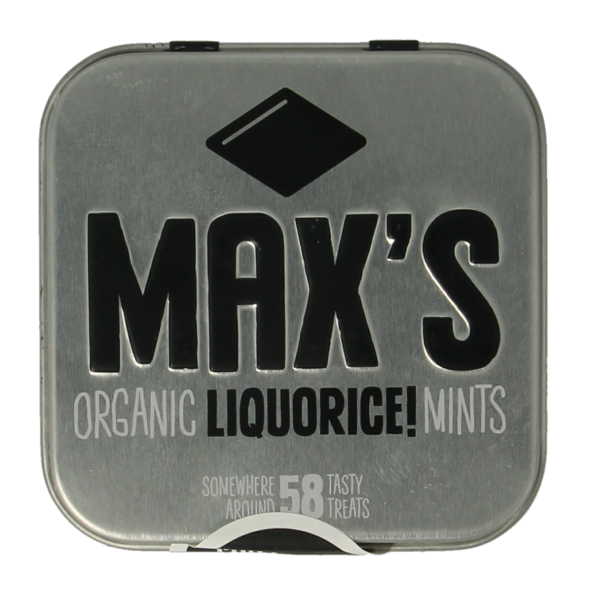 Max mints Liquorice blikje vierkant bio 35.00 Gram
