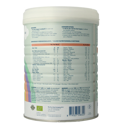 Pure Goat Opvolgmelk 3 bio 800.00 Gram