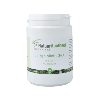 Natuurapotheek Ginkgo biloba 24% 100mg 100.00 Capsules