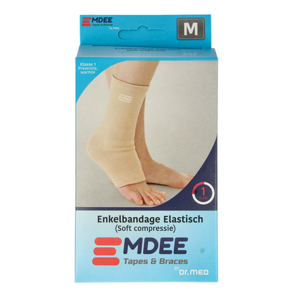 Emdee Elastic support enkel maat M huidskleur 1.00 Stuks