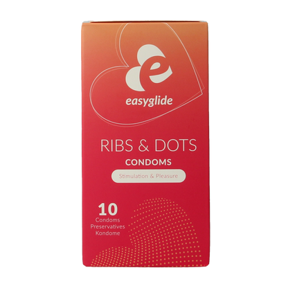 Easyglide Condooms ribs en dots 10 Stuks