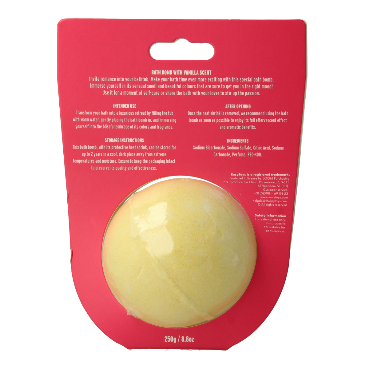 EasyToys Badbruisbal vanille 1.00 Stuks