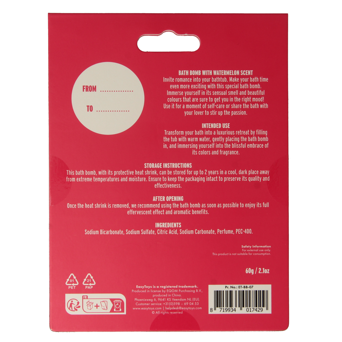 EasyToys Badbruisbal talk dirty 1.00 Stuks