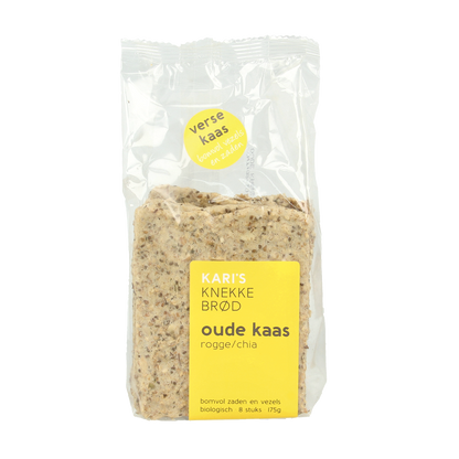 Kari's Crackers  Knekkebrod oude kaas bio 175.00 Gram