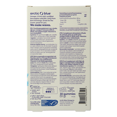 Arctic Blue Omega 3 gummy DHA EPA vitamine D 30.00 Gummies