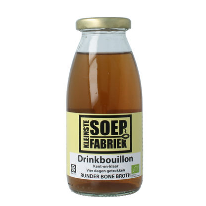 Kleinstesoepfabriek Drinkbouillon rund bio 245.00 Milliliter