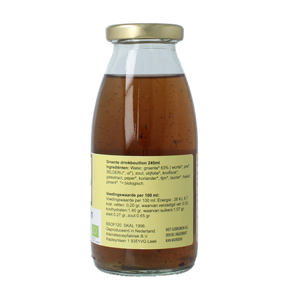Kleinstesoepfabriek Drinkbouillon groente bio 245.00 Milliliter