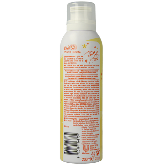 Zwitsal Douche mousse original 200.00 Milliliter