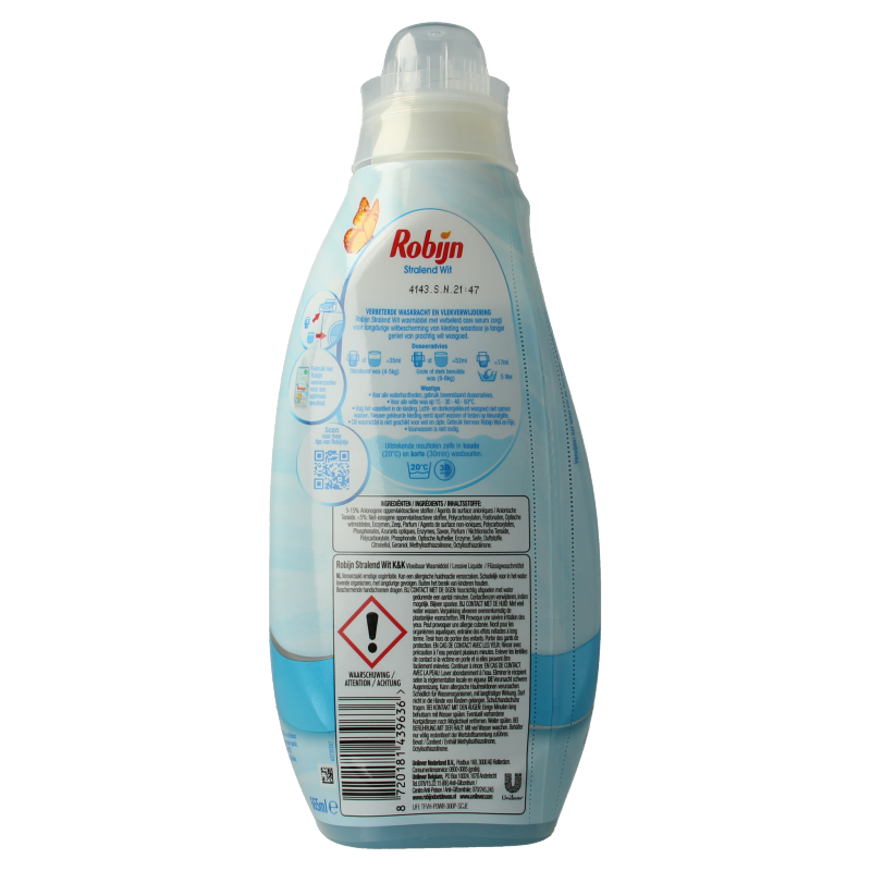 Robijn Wasmiddel stralend wit 665 Milliliter