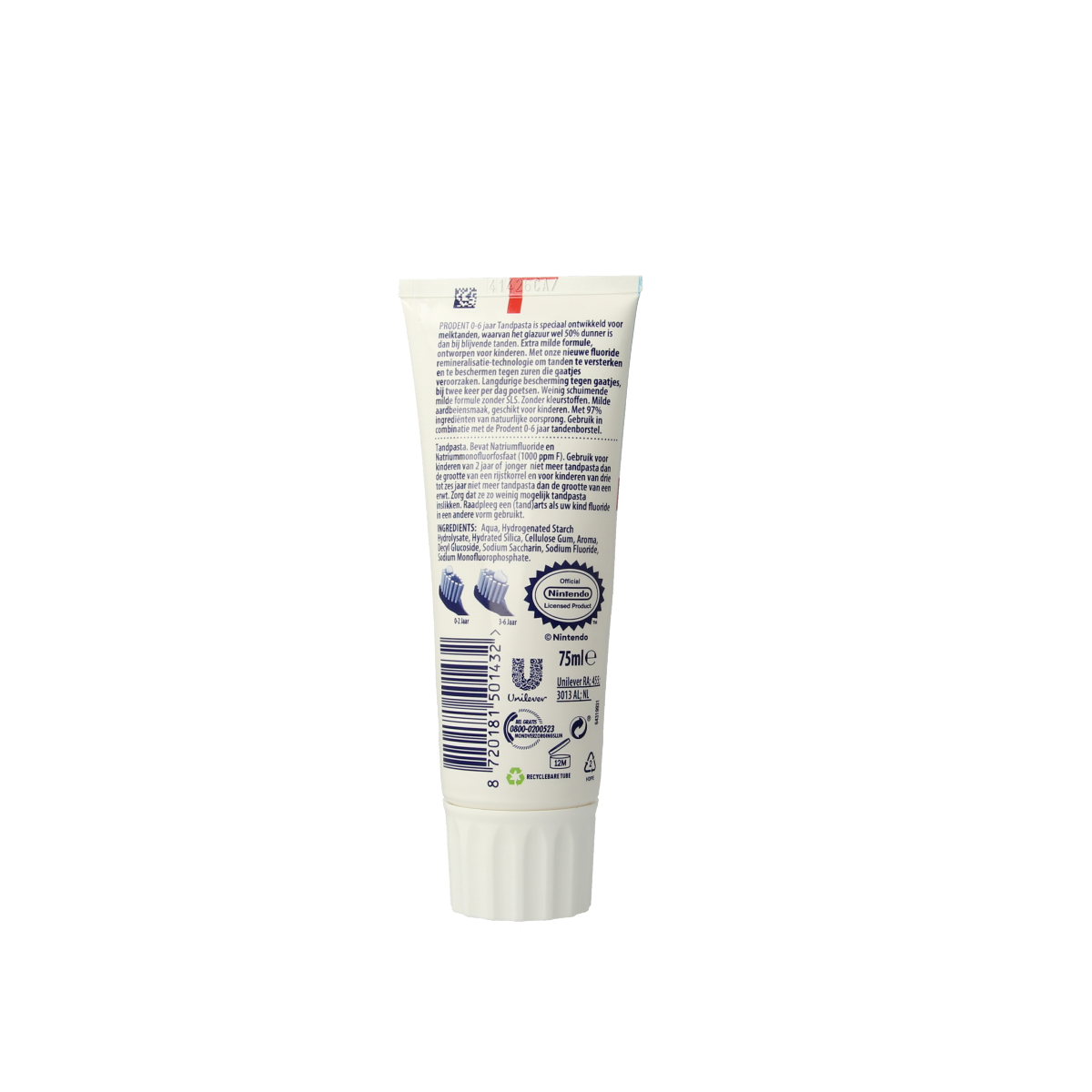 Prodent Tandpasta kids 0-6 jaar 75.00 Milliliter