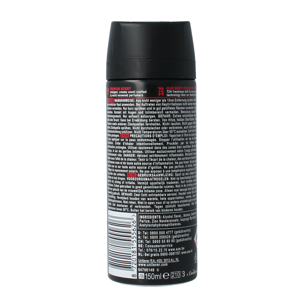 AXE Deodorant bodyspray cherry fizz 150.00 Milliliter