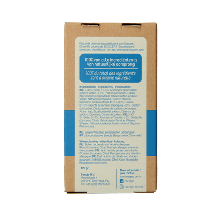 Seepje Waszeep & vlekverwijderaar bergamot & limoengras 120 Gram