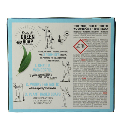 Marcel's Green Soap Toiletblok munt & eucalyptus 35 Gram