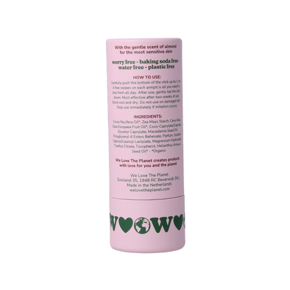 We Love The Planet Deodorant stick soft almond vegan 40.00 Gram