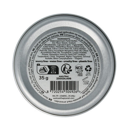 We Love The Planet Deodorant balm zesty lime vegan 35.00 Gram