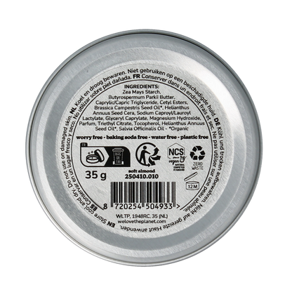 We Love The Planet Deodorant balm soft almond sensitive vegan 35.00 Gram