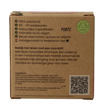 Happysoaps Shampoobar la vie en rose 70 Gram