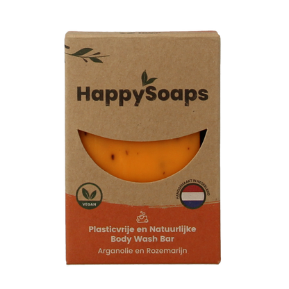 Happysoaps Body bar arganolie en rozemarijn 100 Gram