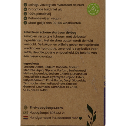 Happysoaps Body bar lavendel 100 Gram