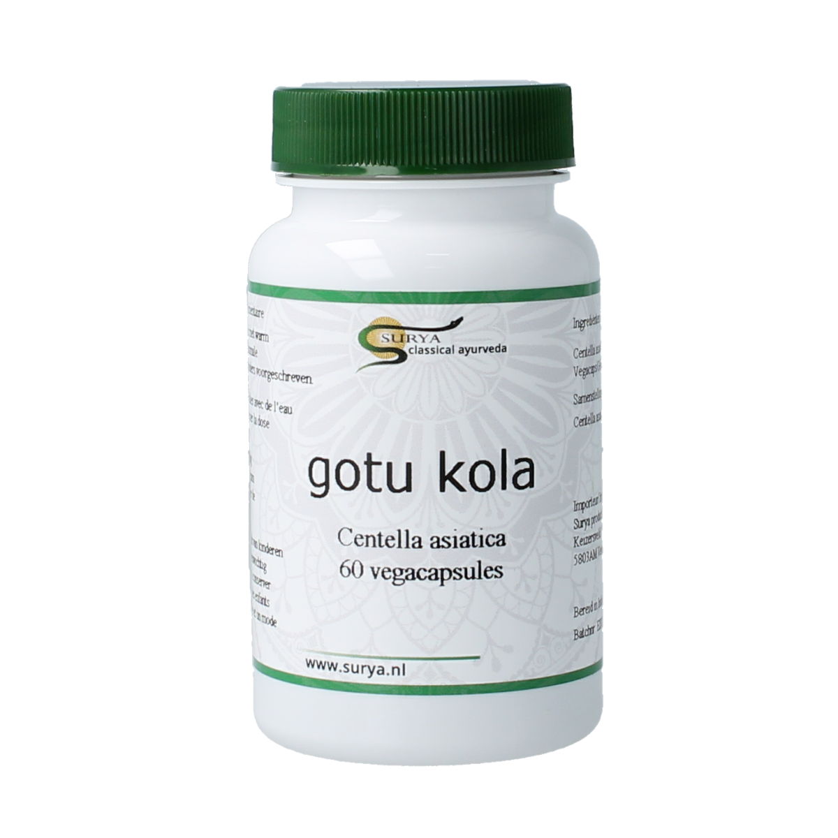 Surya Gutu kola centella asiatic 60.00 Capsules