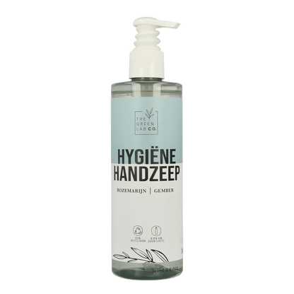 The Green Lab Co Handzeep vloeibaar rozemarijn & gember met pomp 300 Milliliter