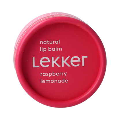 Lekker Company Natuurlijke lippenbalsem raspberry 8.00 Gram