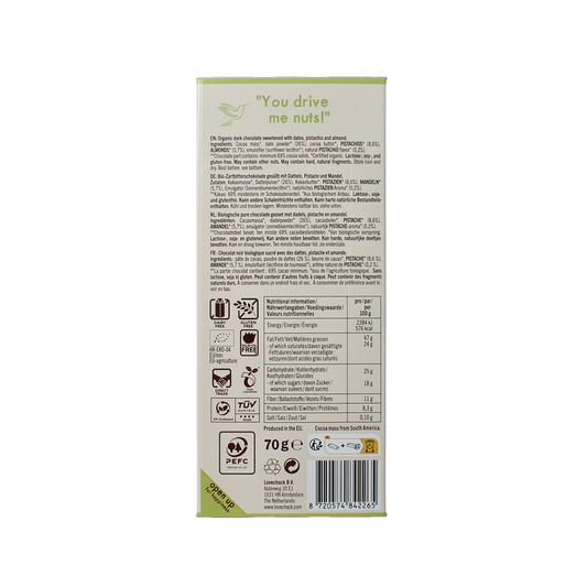 Lovechock Pistache almond bio 70.00 Gram