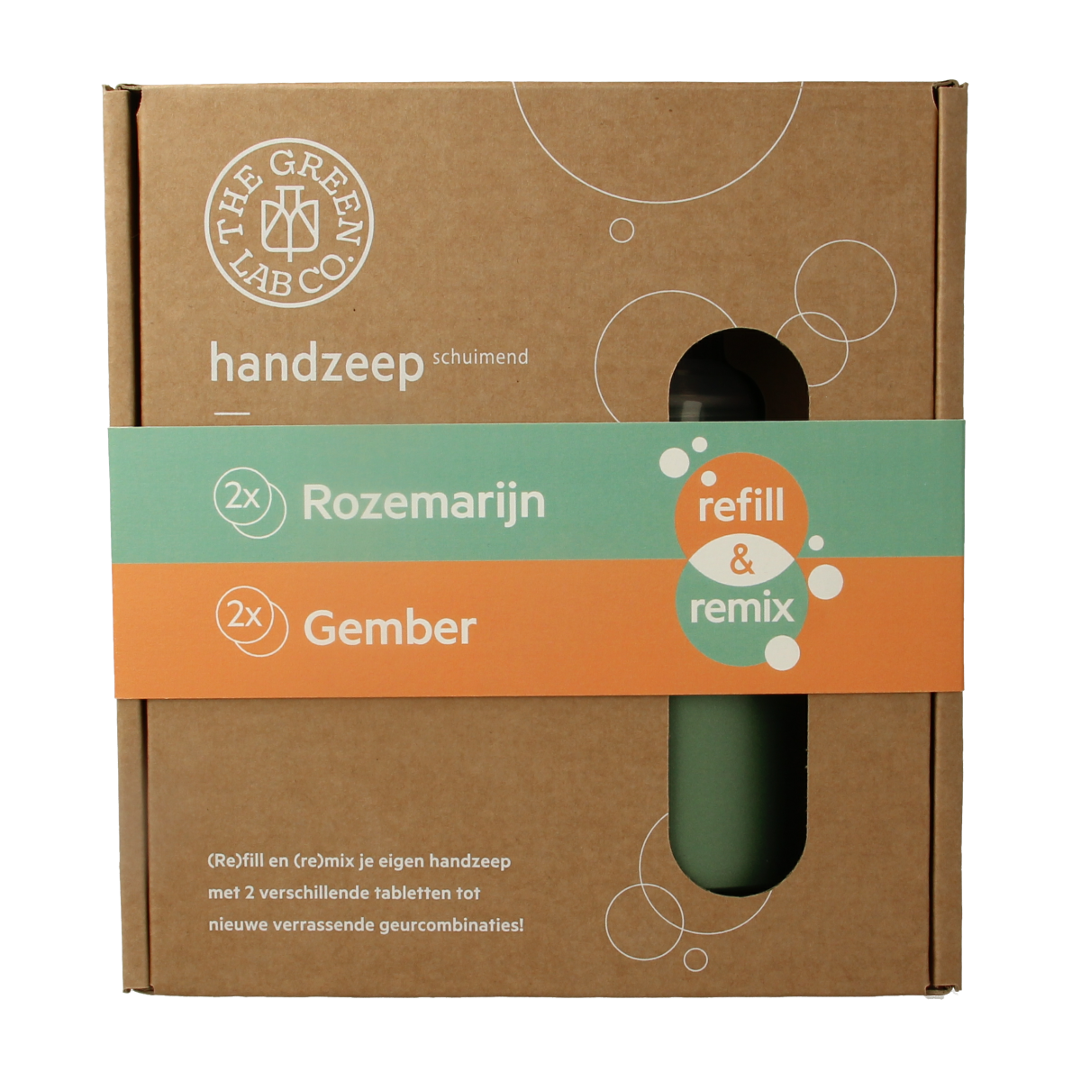 The Green Lab Co Handzeep premium starterset rozemarijn & gember 1.00 Set