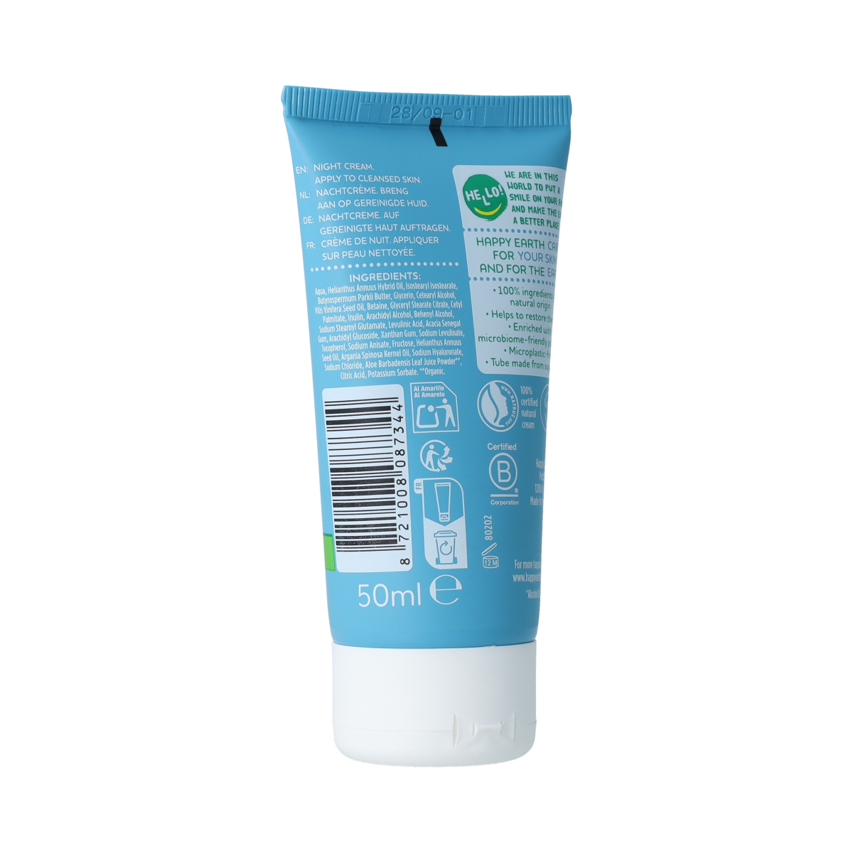 Happy Earth Happy Earth Nourishing night cream 50.00 Milliliter