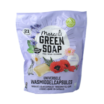Marcel's Green Soap Wascapsules wilde bloemen 21 Capsules