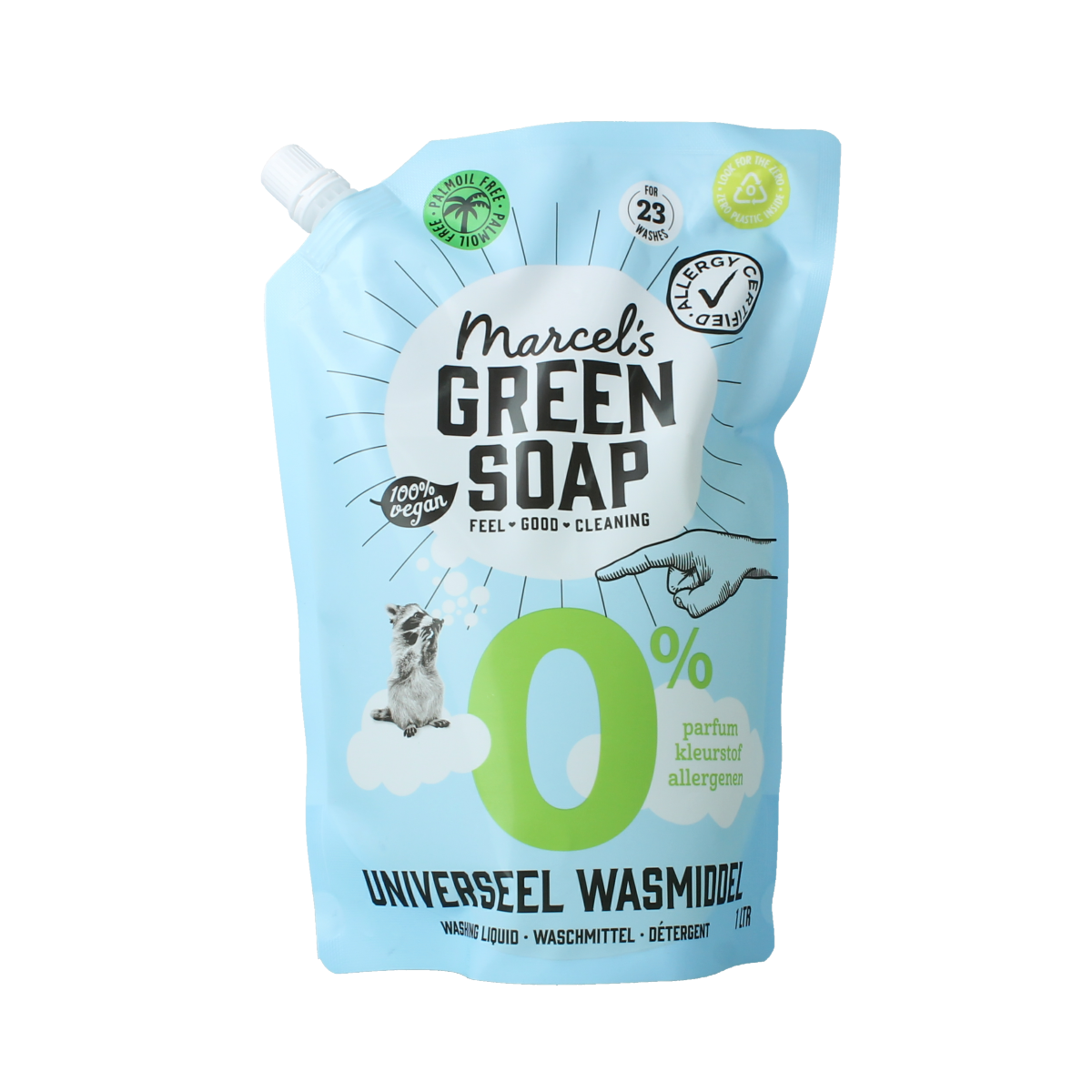 Marcel's Green Soap Wasmiddel universeel 0% navul 1.00 Liter