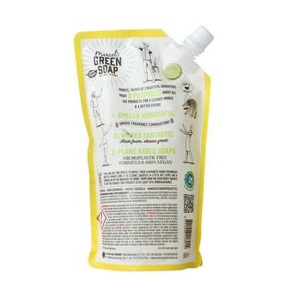 Marcel's Green Soap Afwasmiddel lemon & bergamot navulling 500.00 Milliliter