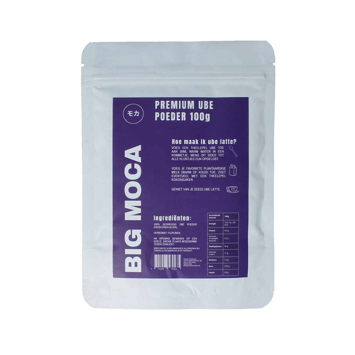 Bigmoca Ube poeder 100% 100.00 Gram