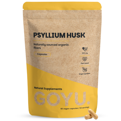 Goyu Psyllium husk vezels bio 60.00 Capsules